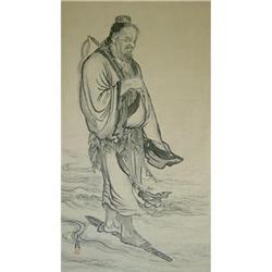 Japanese Antique Painting, 8 Feet Tall! Chinese #843193