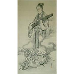Japanese Antique Painting, Goddess of Geisha #843196