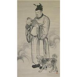 Japanese Antique Painting, 8 Feet Tall! Chinese #843198