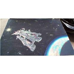 70's Space Ship Star Trek TYpe Painting #843221