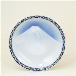 Old Japanese Studio Imari Mt. Fuji Plate Sg #843282