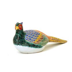 Japanese Kutani Bird Pheasant  Sg  #843310