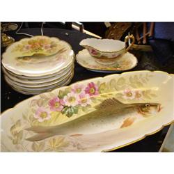Antique Limoges Fish SET #843394