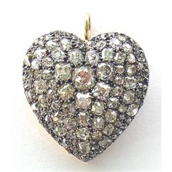 Victorian Diamond Heart Pin #843415