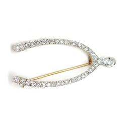Edwardian Diamond Wishbone Pin #843421