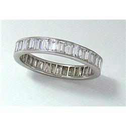 1950s Platinum Band with Diamonds #843429