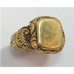Man's 14 Kt. Gold Signet Ring #843432