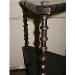 Victorian Black Spool Corner Shelf  #843522