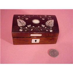 Lovely Small Rosewood Box Inlay Work #843566