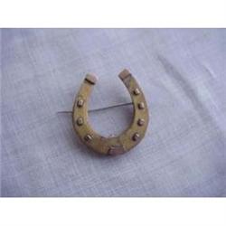 Victorian Horse Shoe Good Luck Brooch #843573