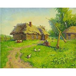 "Ukrainian morning" fine oil painting #851829