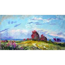 "Decline" oil in impressionism style. #851846