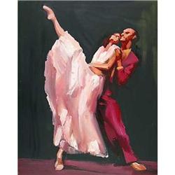 "Pink tango" impressionism oil by Glazunova #851860
