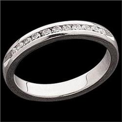White Gold DIAMOND WEDDING BAND  .25 CTS! #851883