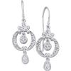 Image 1 : WhiteGold DANGLING DIAMOND EARRINGS #851893