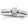 Image 1 :  WhiteGold DIAMOND Engagement Ring .15 CTS! #851901