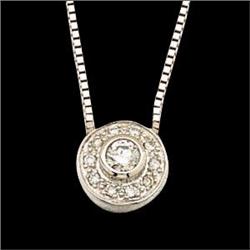 WhiteGold DIAMOND Pendant SUPERB LOOK #851902