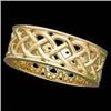 Image 1 : 18K GOLD CELTIC Wedding Band SZ 7 #851905