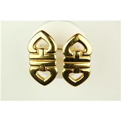 14k Yellow GOLD EARRINGS DESIGNER  #851909