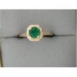 Antique 14k Filigree Ring  EMERALD .40 CTS!   #851936