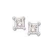 Image 1 : 14k Earrings PRINCESS CUT DIAMONDS #851942