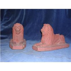 English Terracotta Lions #851953