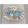 Image 1 : Retro Blue Zircon Ring #851959