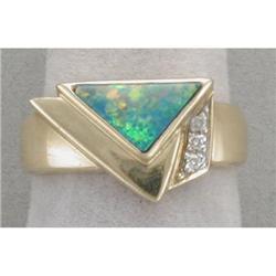 14K Black Opal Ring #851966