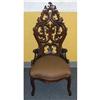 Image 1 : Hand Carved Walnut Chair - Rococo/Victorian #851973