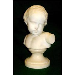 Continental Marble Bust of Baby / Infant #851976