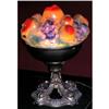 Image 1 : Hand Painted Fruit Table Lamp-Consolidated Elec #851977
