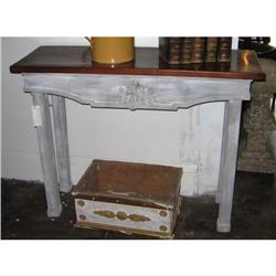 French console made of old wood #851989