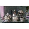 Image 1 : SHEFFIELD Silver TEA Set 6 pieces+Tray ANTIQUE #852026