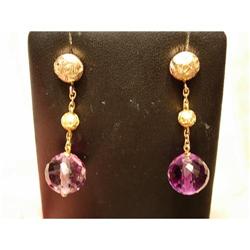Lovely Art Deco Circa 1920 Amethyst Yellow Gold #852155