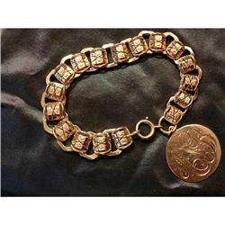Outstanding Gold Circa 1900 Fancy Link Flexible #852157