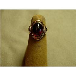 Tailored Attractive C. 1900 Garnet and YG Ring #852177