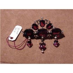 Victorian Bohemian Garnet Brooch #852247