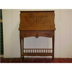 QUARTERSAWN OAK DROP TOP LADIES DESK #852359