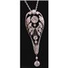 Image 1 : Art Deco Platinum and Diamond Pendant #865343