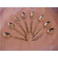 Tiffany Sterling Vine Iris Spoon Set #865380