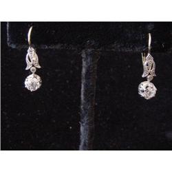 Diamond Earrings 14K Edwardian #865390