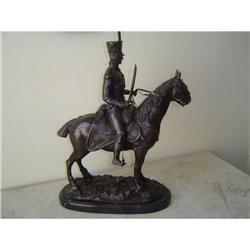 mounted rider on horse signed J.R.Skeaping #865415