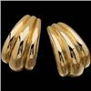 Image 1 :  14k Yellow Gold Earrings 3 GOLD SWIRLS #865578