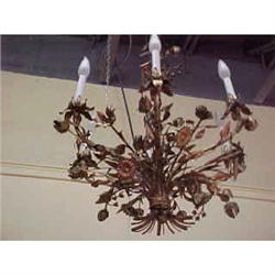 GILT TOLE CHANDELIER #865629