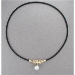 18K white and yellow gold cultured South Sea #865646