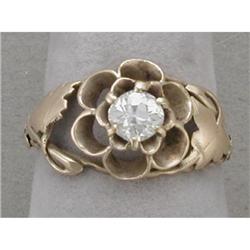 14K Art  Nouveau diamond ring #865652
