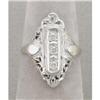 18K white gold diamond ring #865662