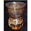 Image 1 :  Bohemian  Amber Glass Goblet  #865744