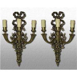 A pair of bronze sconces #865842