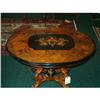 Image 1 : English oval Marquettery center Table #865858